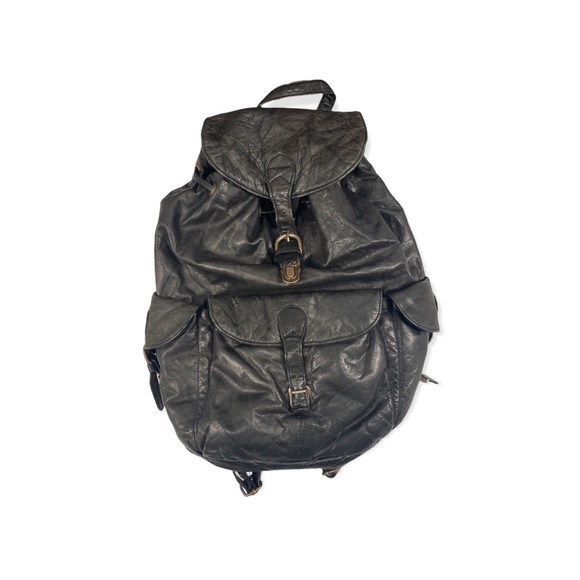 Wilsons Leather Bags Vintage Wilsons Black Leather Backpack Poshmark
